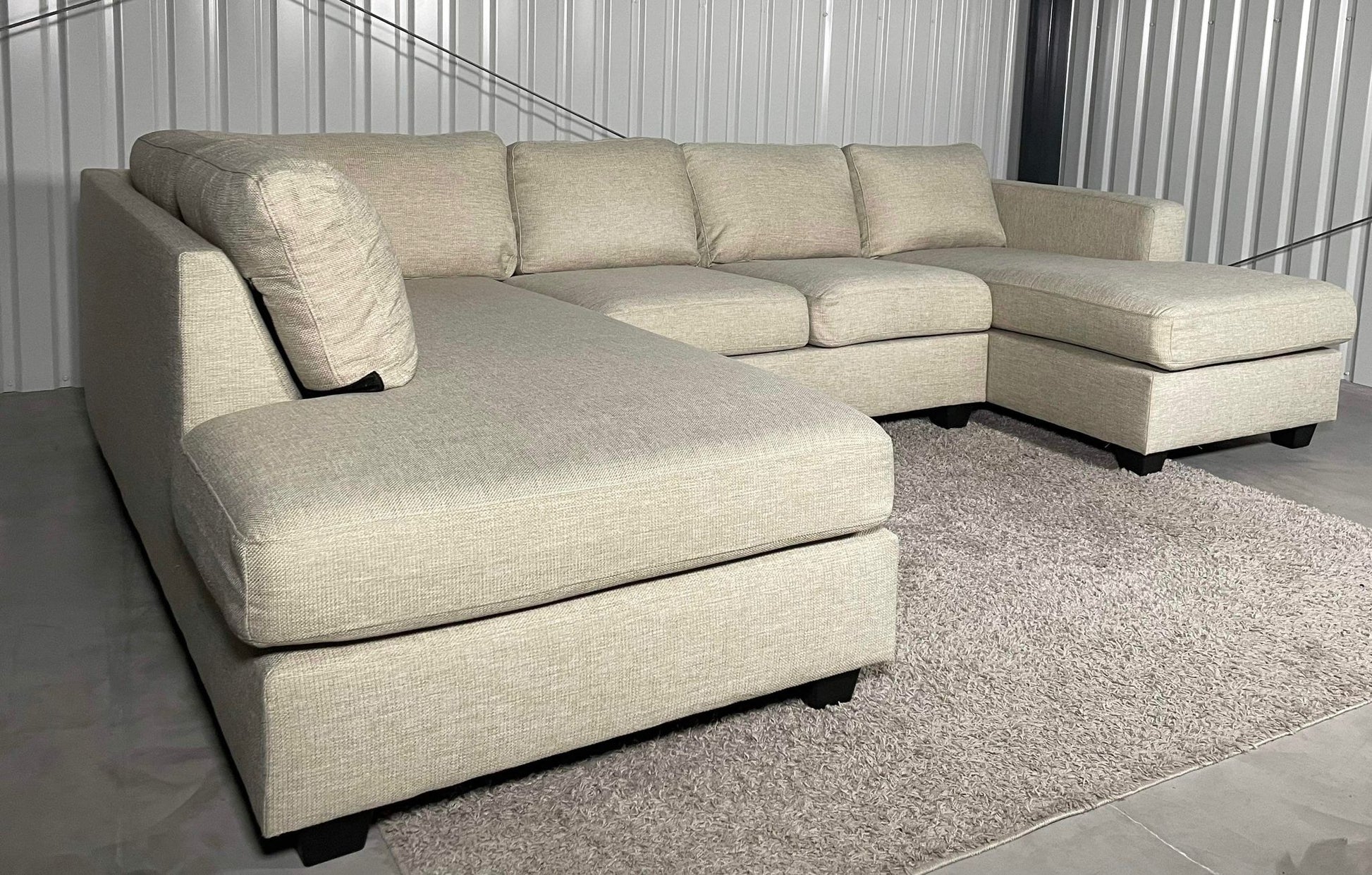 Nyrenset | Beige U-Sofa - Adoua Sofa