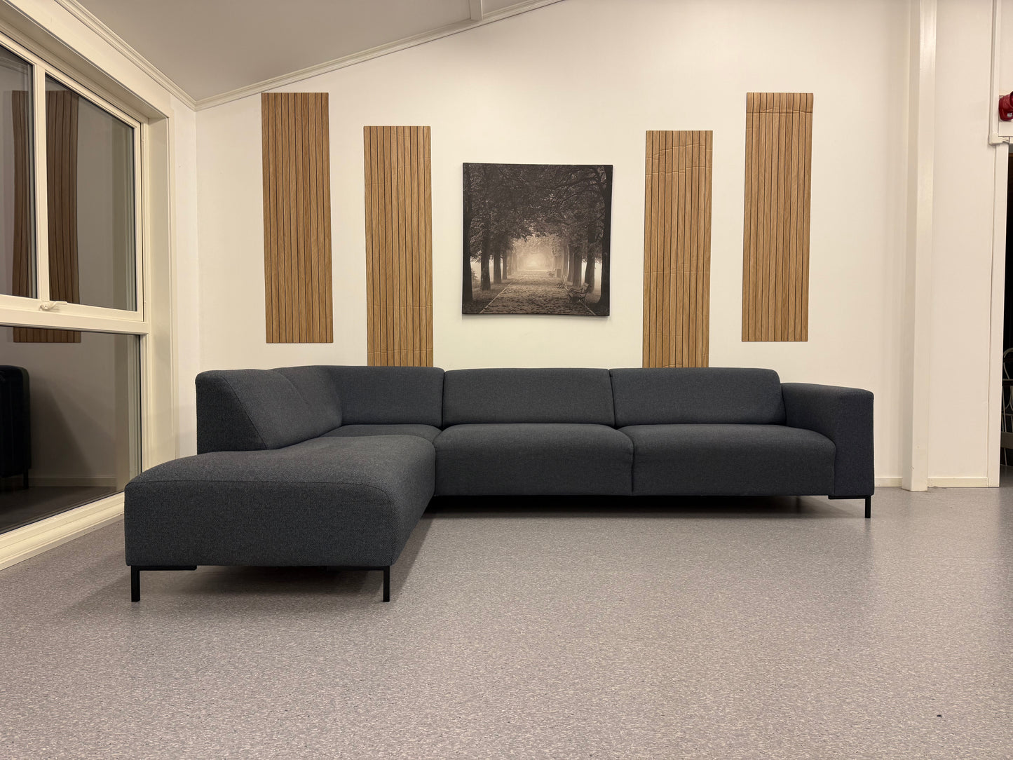 Nordic hjørnesofa i Navy blue - Adoua Sofa