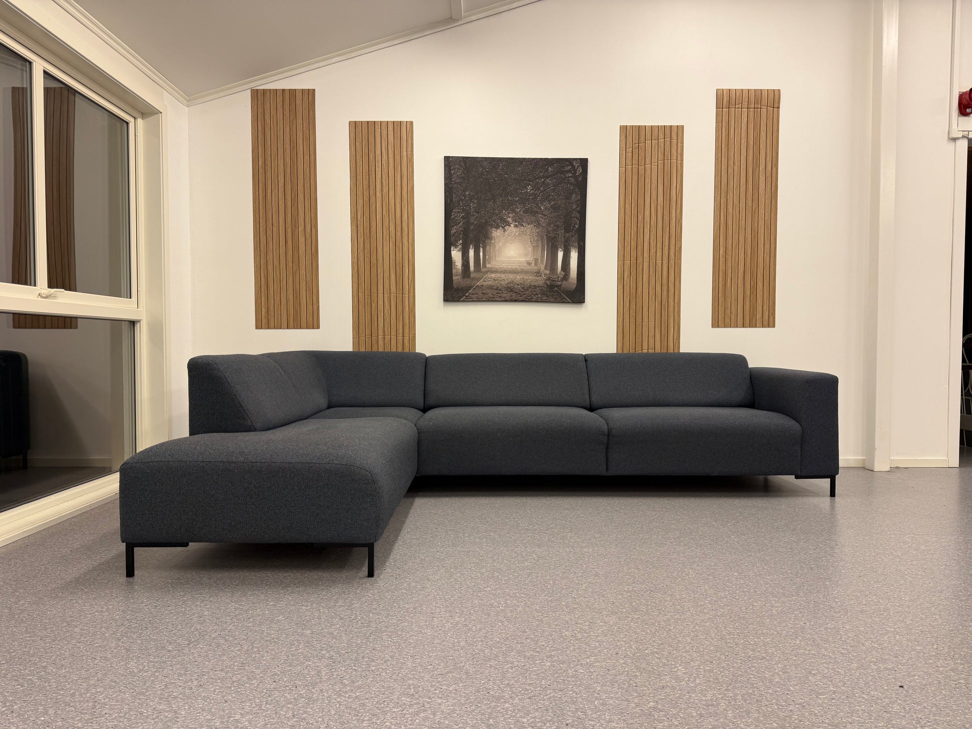 Nordic hjørnesofa i Navy blue - Adoua Sofa