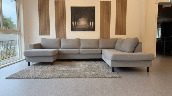 Moderne U-sofa i Lys Grå Stilren & Romslig - Adoua Sofa