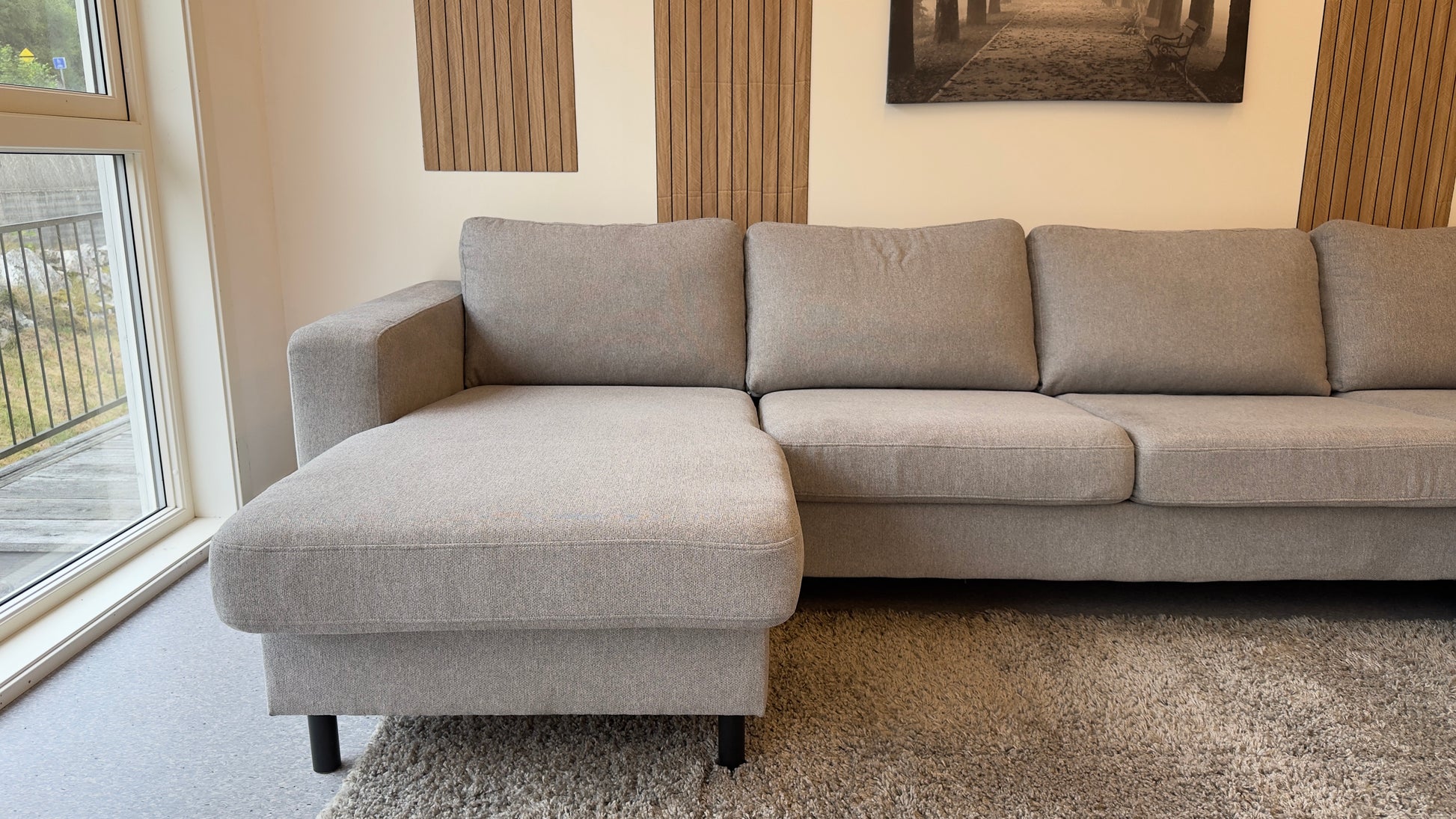 Moderne U-sofa i Lys Grå Stilren & Romslig - Adoua Sofa