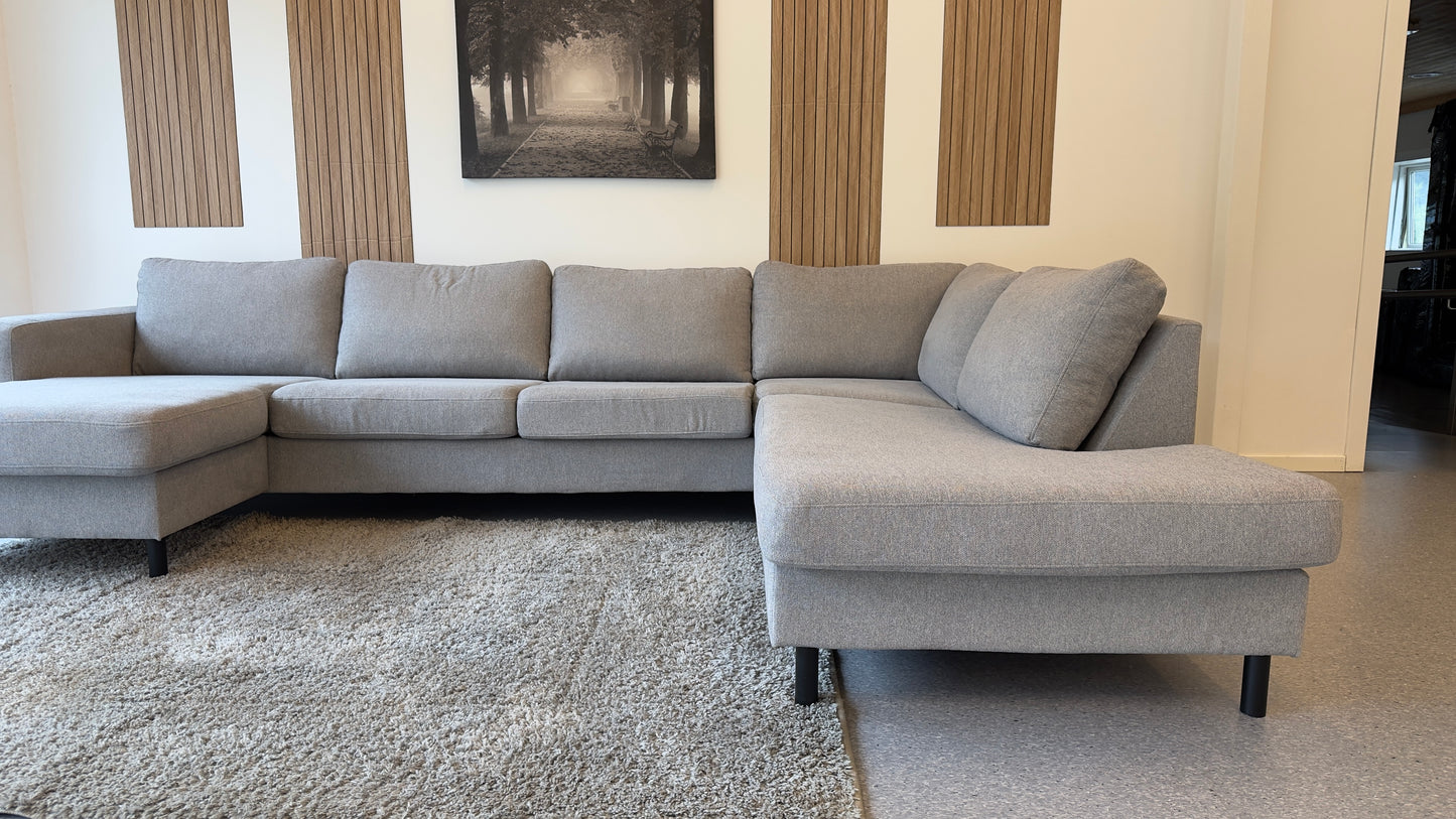 Moderne U-sofa i Lys Grå Stilren & Romslig - Adoua Sofa