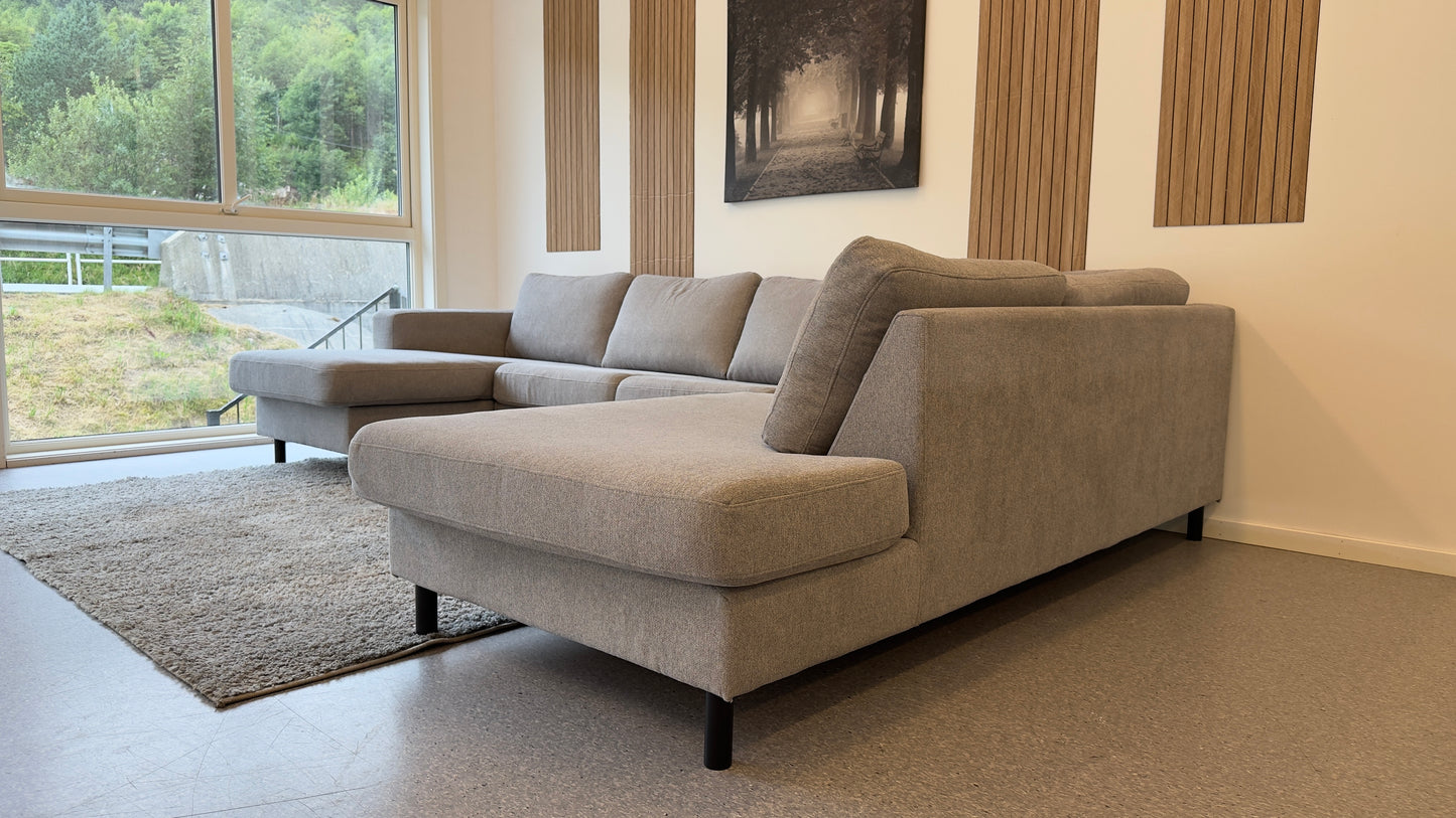 Moderne U-sofa i Lys Grå Stilren & Romslig - Adoua Sofa