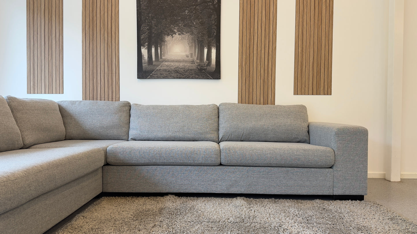 Elegant Grå Sjeselongsofa - Adoua Sofa