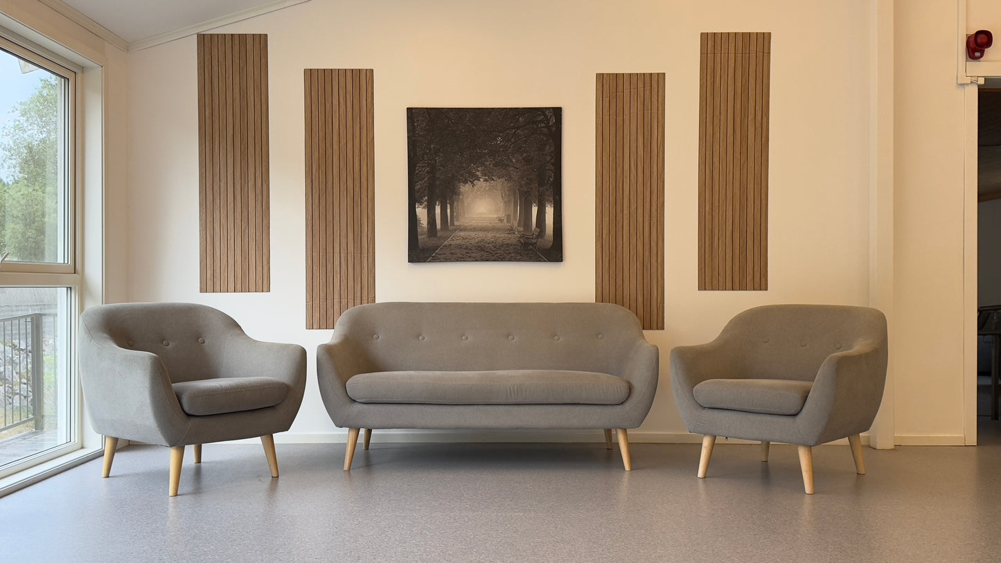 Retroinspirert Sofa og Lenestolsett - Adoua Sofa