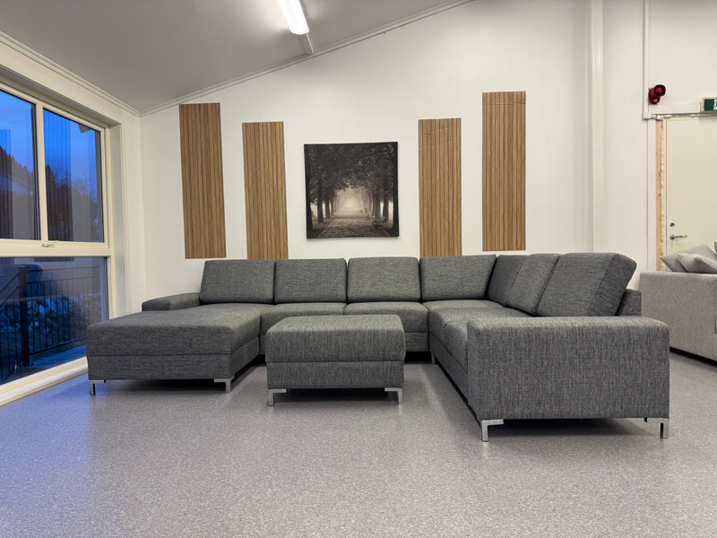 Kvalitet hjørnesofa inkl. puff - Adoua Sofa