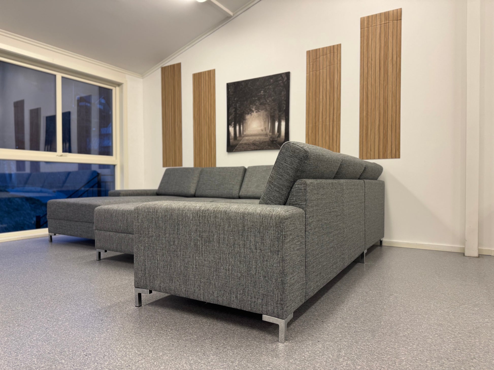Kvalitet hjørnesofa inkl. puff - Adoua Sofa