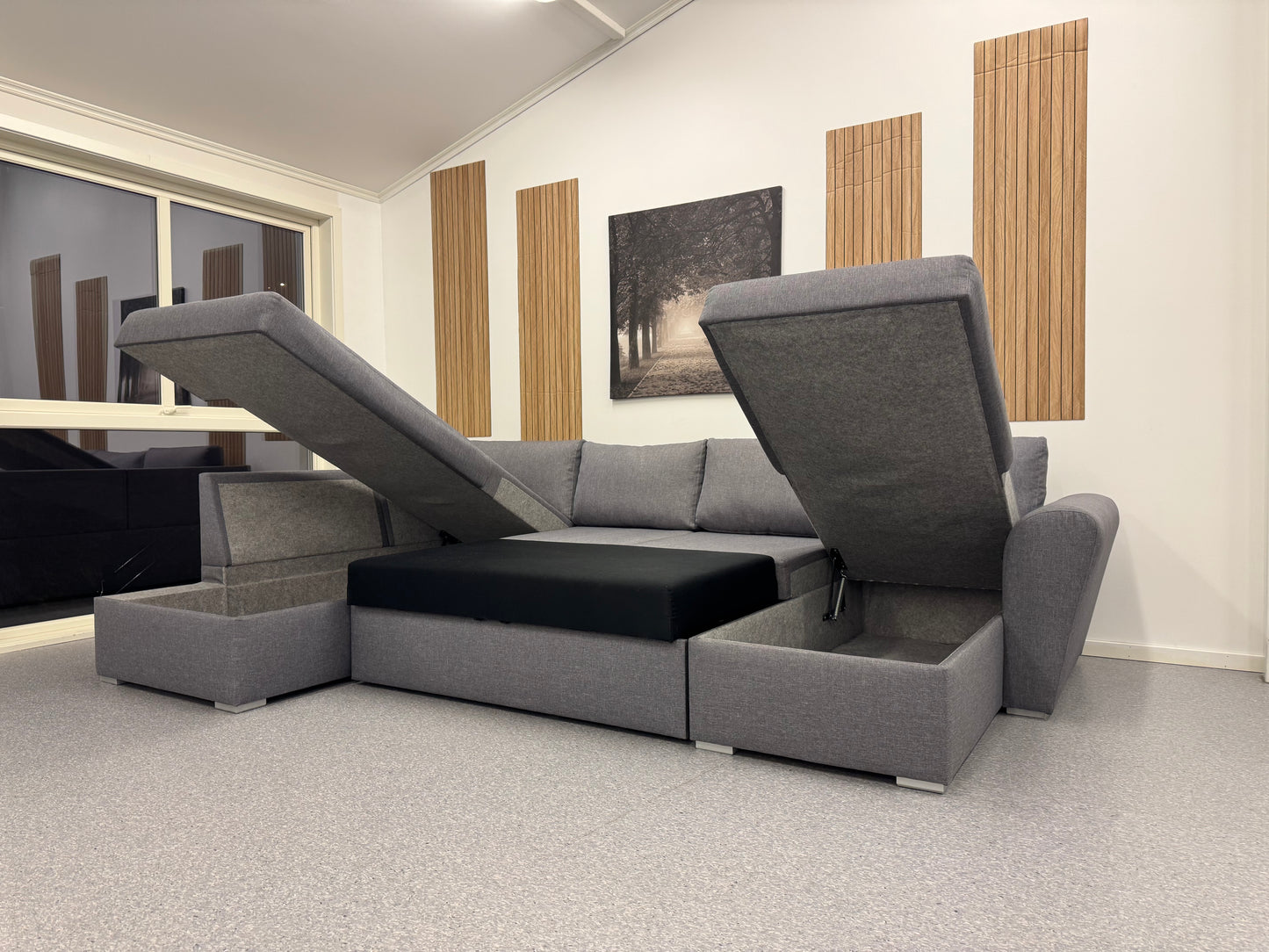 U-form sovesofa med oppbevaring - Adoua Sofa