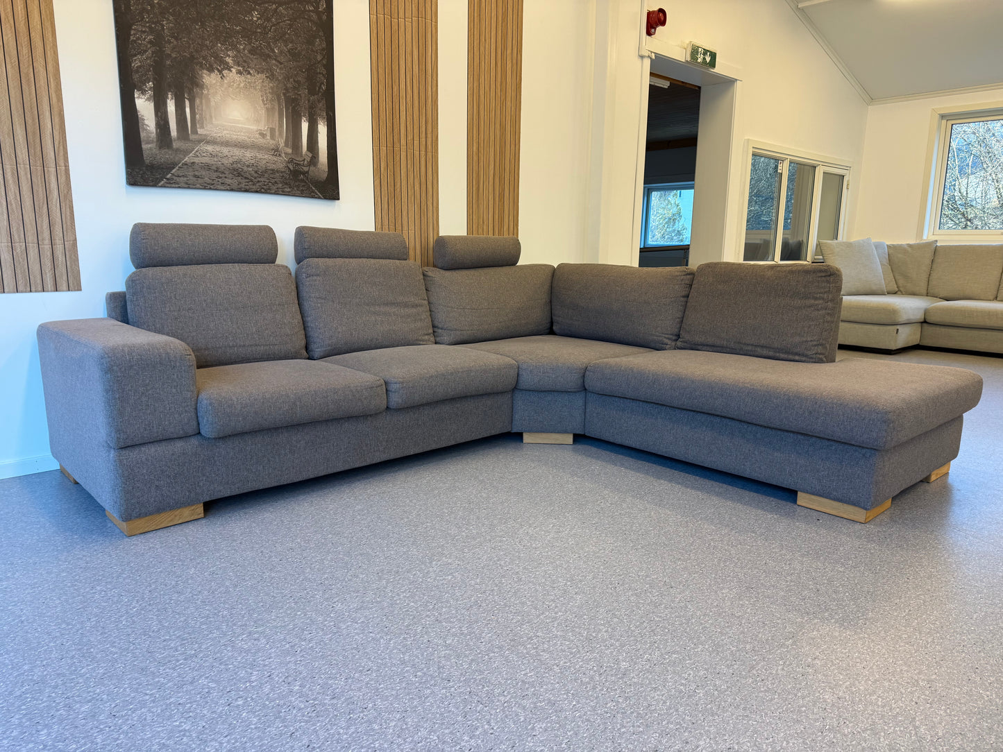 Sits sofa med sjeselong