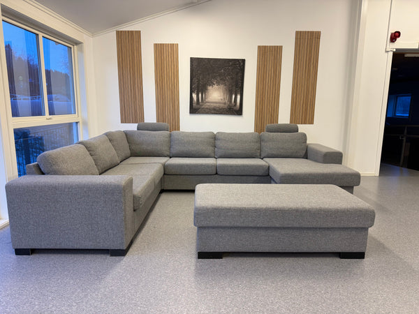 Vendbar Sunday Hjørnesofa med oppbevaring og nakkestøtter - Adoua Sofa