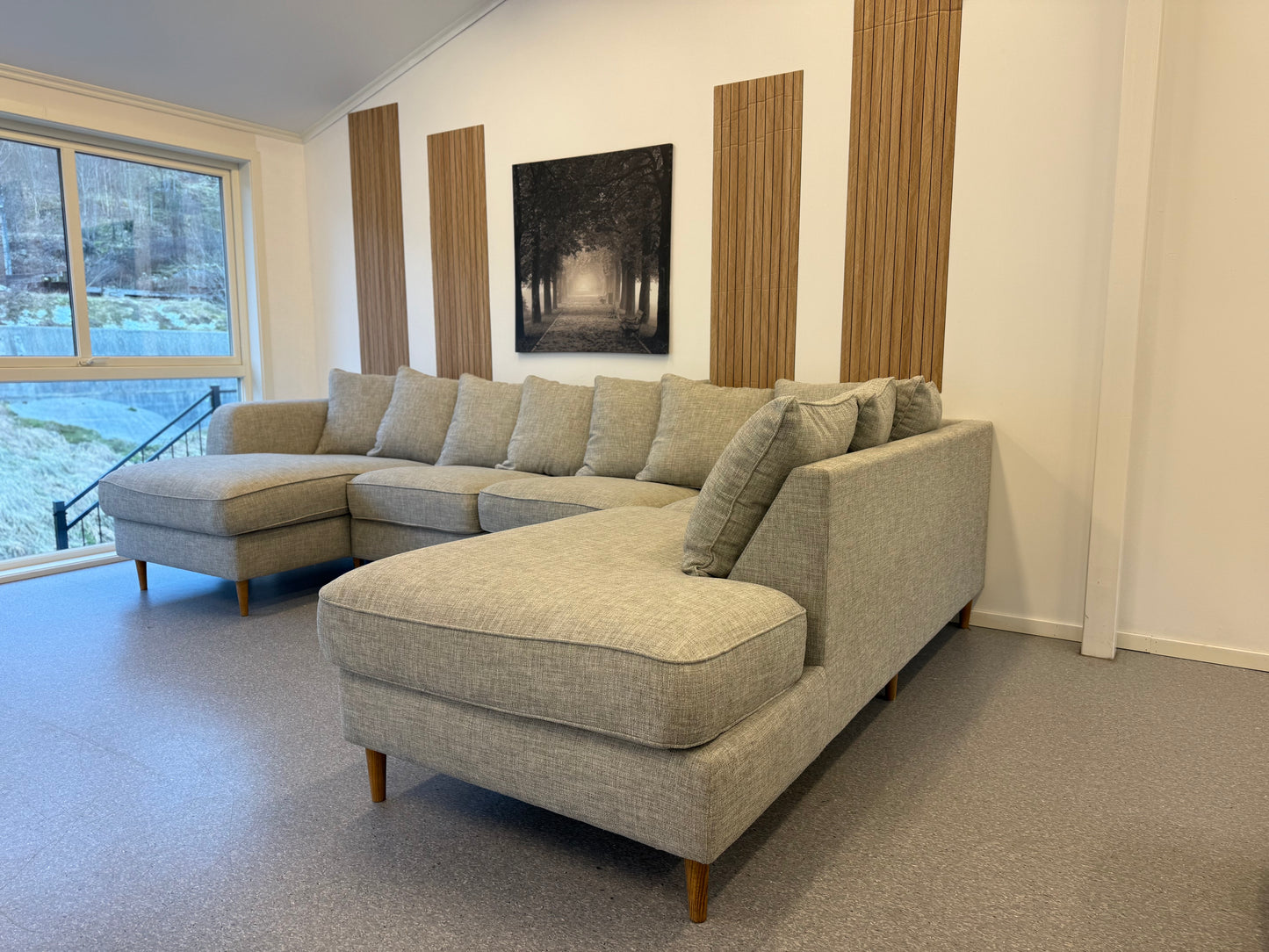 Vilmers Boston U-sofa i lys grå - Adoua Sofa