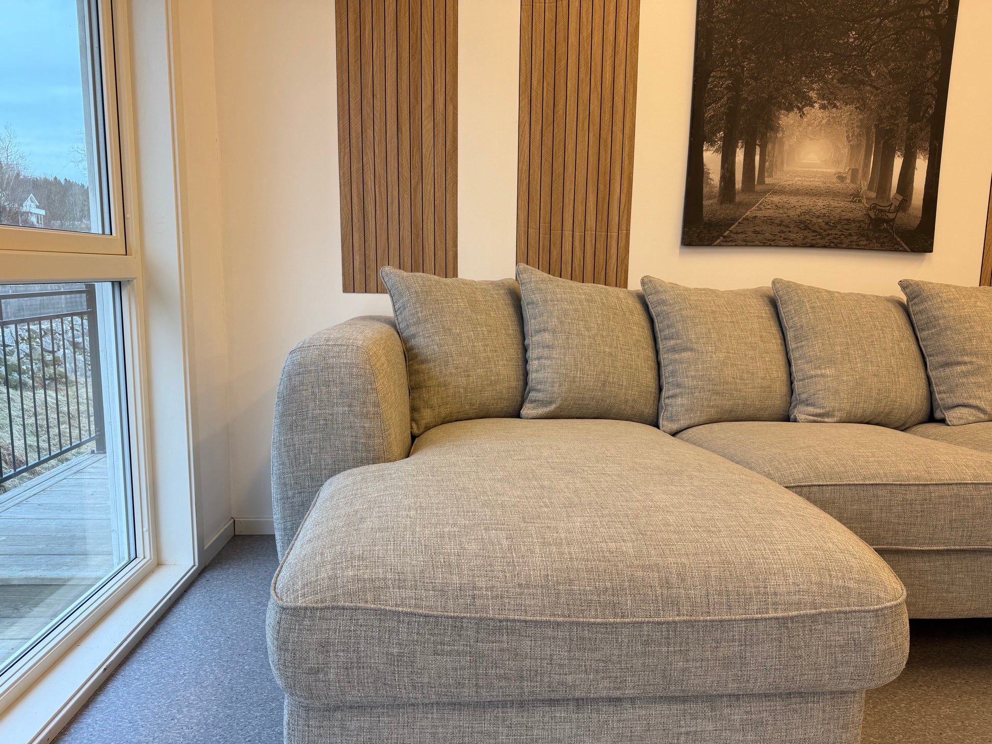 Vilmers Boston U-sofa i lys grå - Adoua Sofa