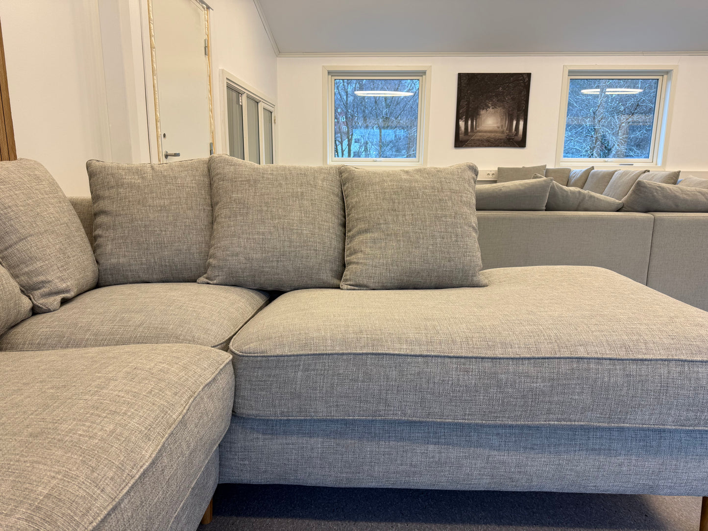 Vilmers Boston U-sofa i lys grå - Adoua Sofa