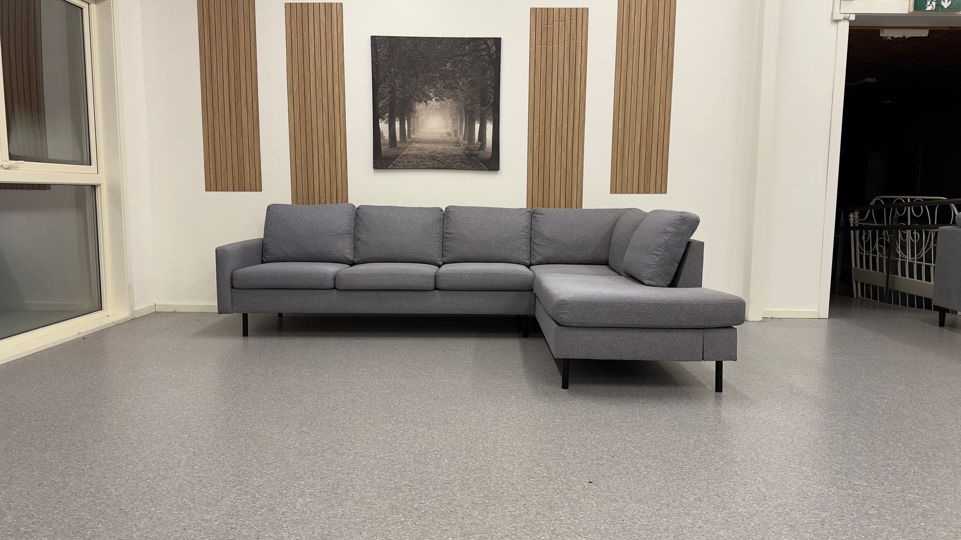 Polar Curve hjørnesofa i lys grå - Adoua Sofa