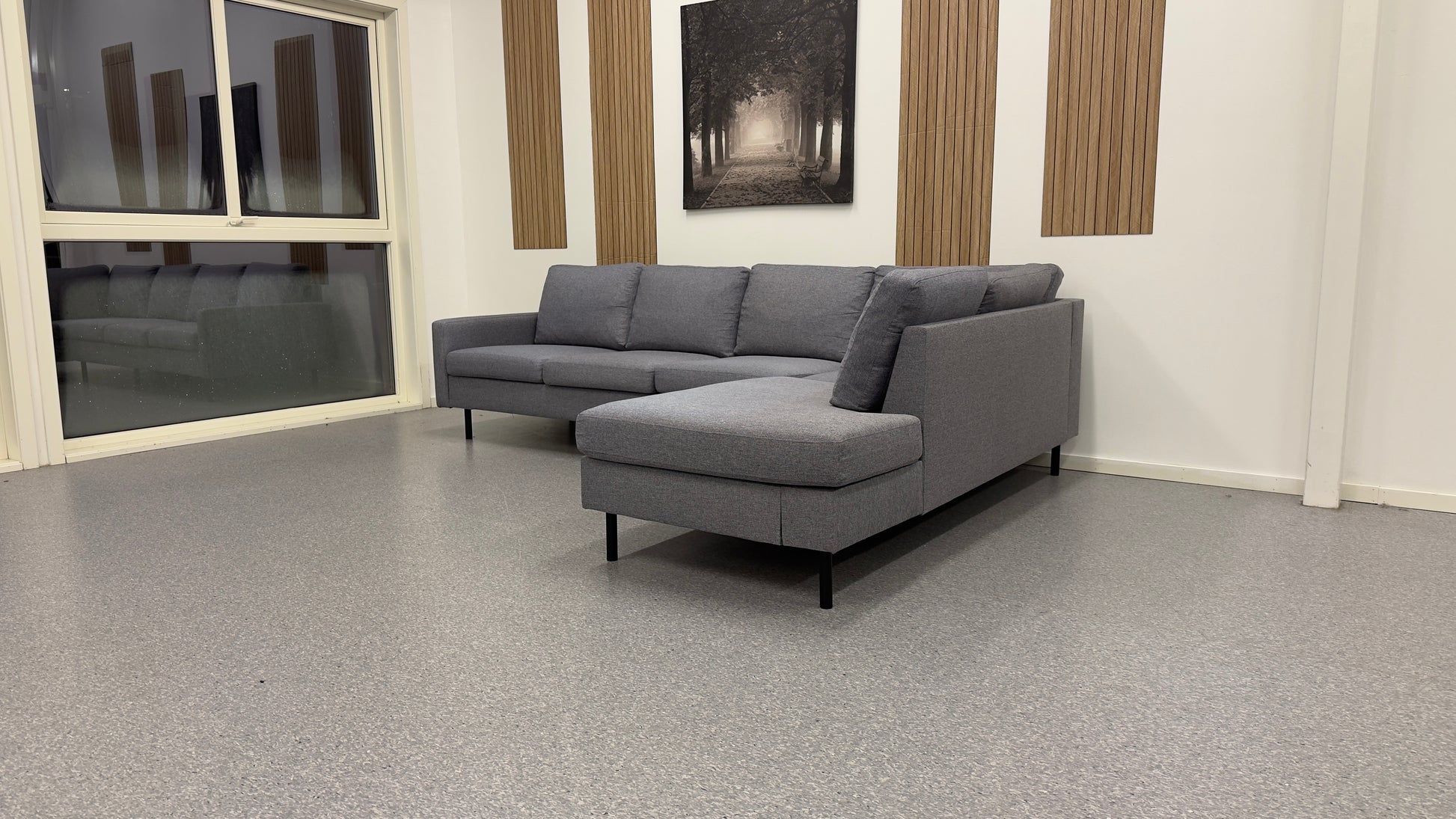 Polar Curve hjørnesofa i lys grå - Adoua Sofa