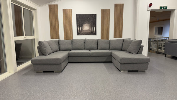 Nyrenset | Stor U-sofa med dobbel sjeselong - Adoua Sofa
