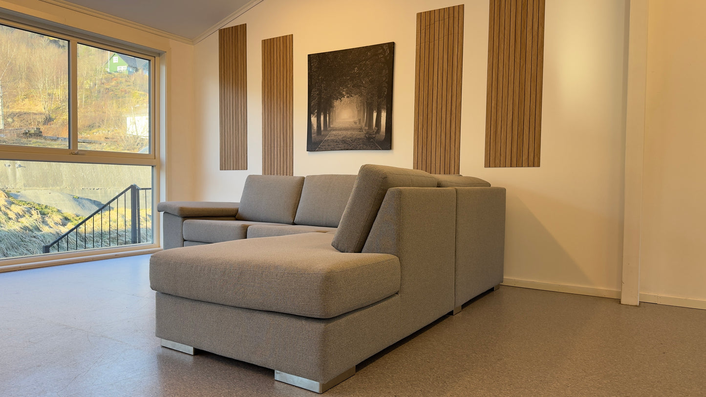 Modern Living hjørnesofa med regulerbare armstøtter