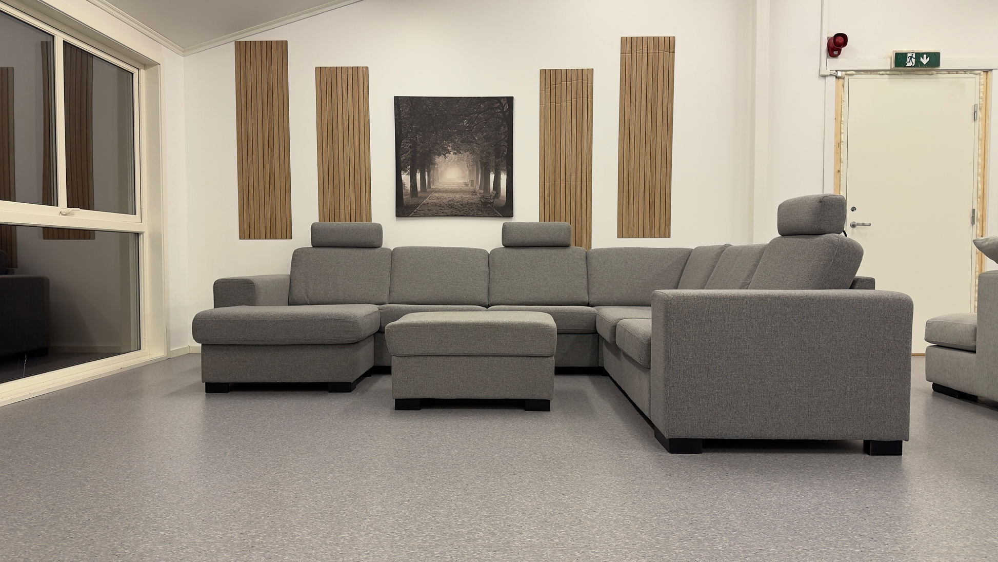 Vendbar Sunday hjørnesofa inkl. puff & nakkestøtter - Adoua Sofa
