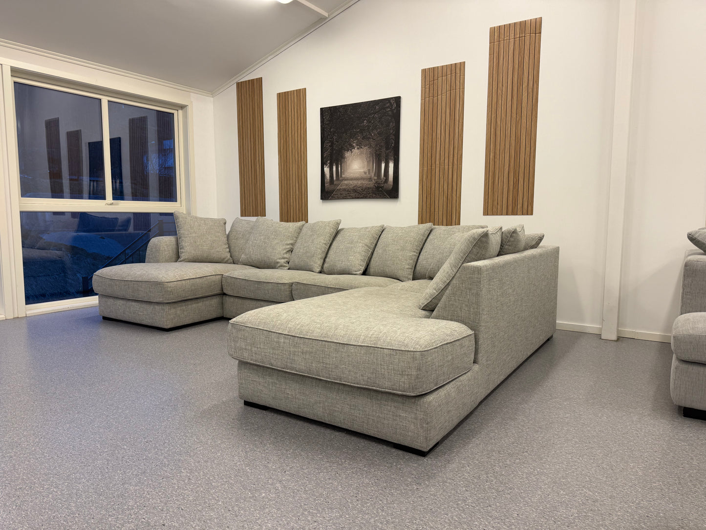 Vilmers Boston U-sofa – Eksklusiv modell i grå - Adoua Sofa