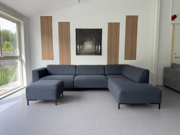 Nyrenset Bohus Nordic U-sofa | Navy Blue - Adoua Sofa