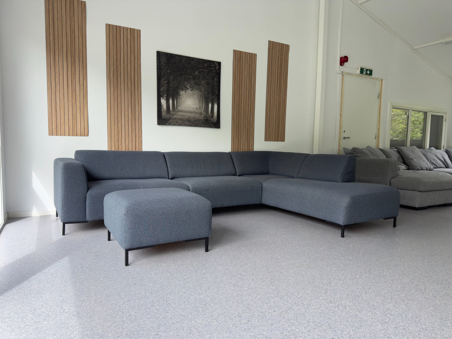 Nyrenset Bohus Nordic U-sofa | Navy Blue