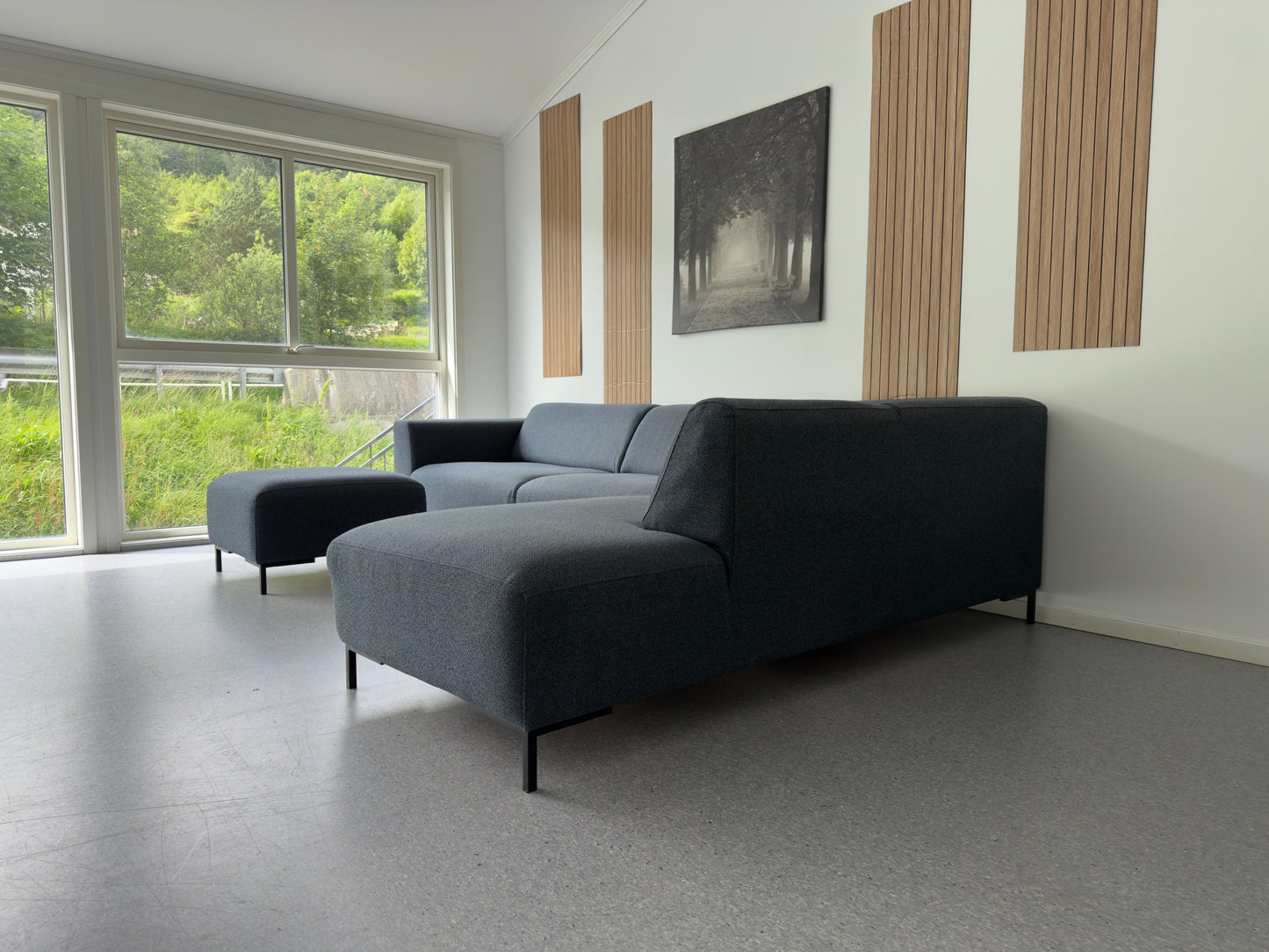 Nyrenset Bohus Nordic U-sofa | Navy Blue