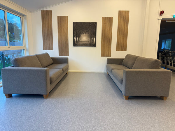 Nyrenset | Brun sofagruppe 3+3 - Adoua Sofa