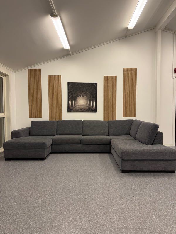 Lucano Stor U-sofa i mørk grå - Adoua Sofa