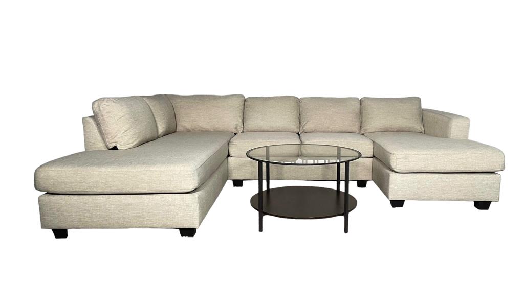 Nyrenset | Beige U-Sofa - Adoua Sofa